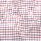 1 Yard Red Navy White Plaid Pima Cotton Oxford Shirting Fabric